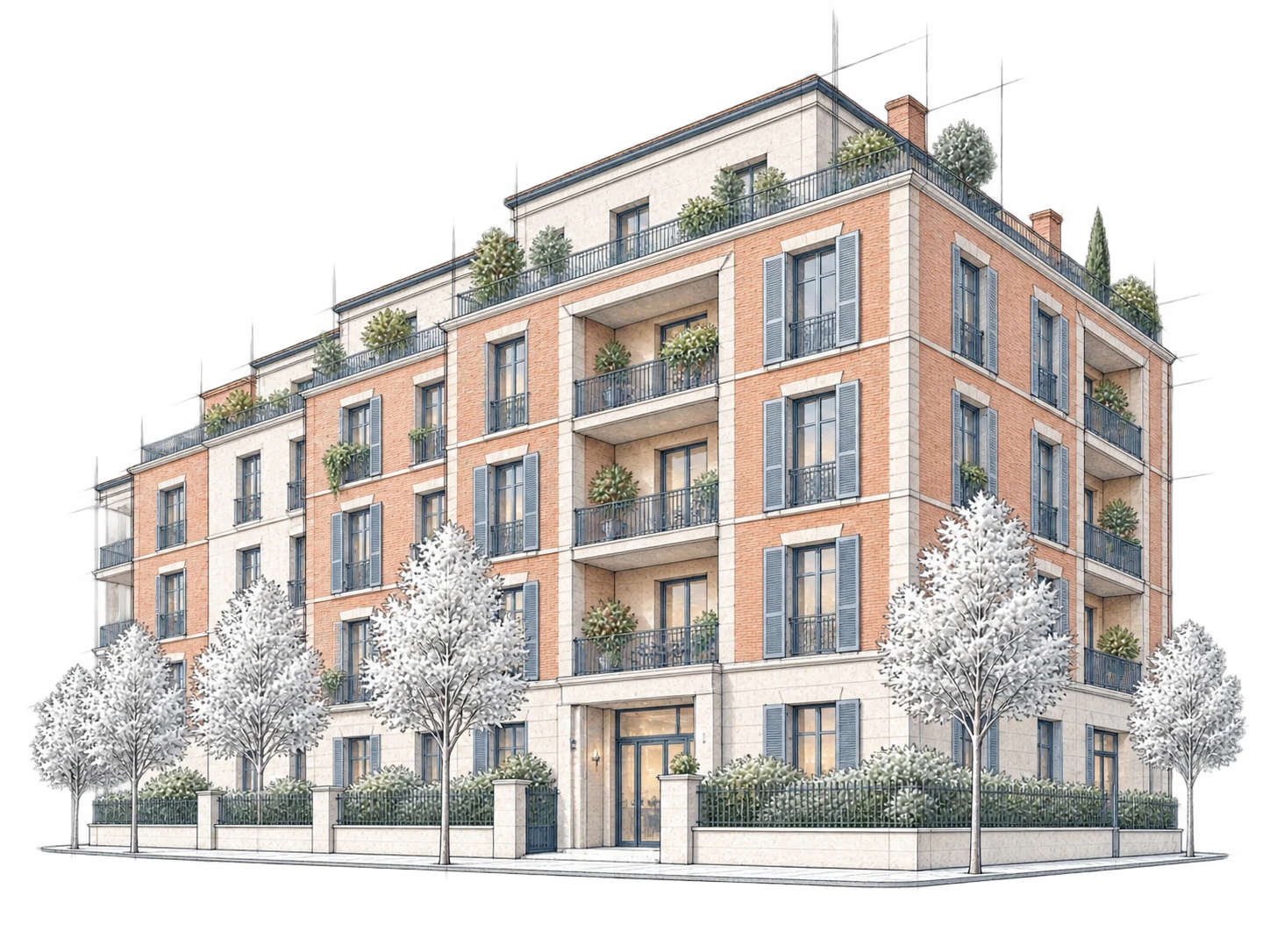 Illustration architecturale pour Bailleurs sociaux