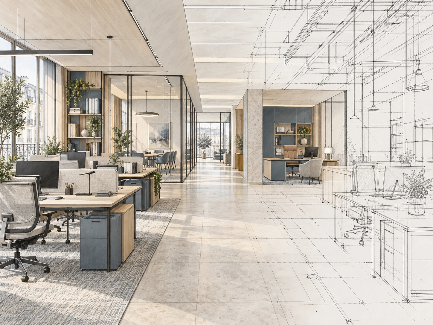 Illustration architecturale pour Entreprises, enseignes & réseaux
