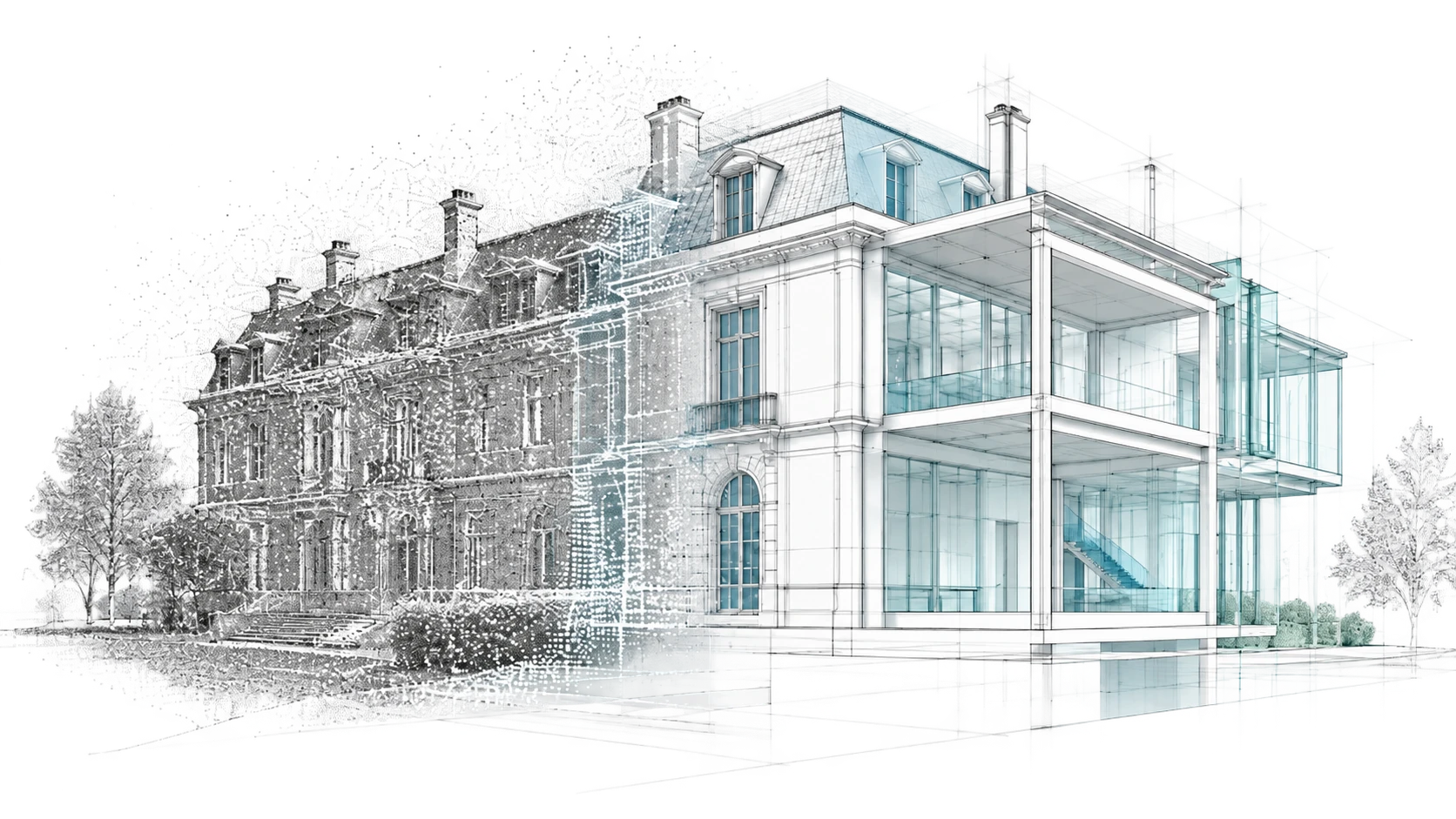 Illustration architecturale pour BIM & relevé de l’existant
