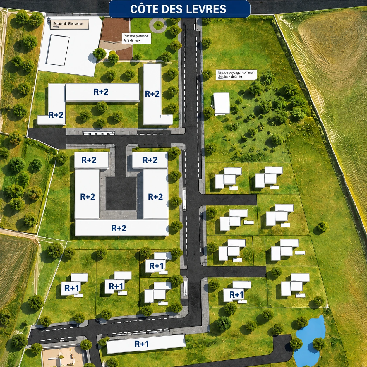 Plan de masse de l’opération Indivision Plazen